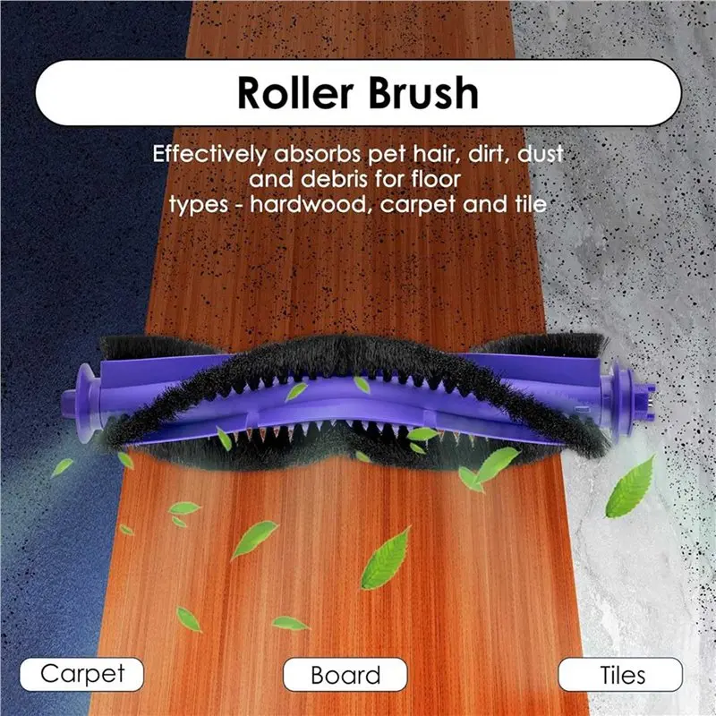 

M02K-17PCS Replacement Parts For Narwal Freo S Robot Vacuum Cleaner Accessories Roller Brush Side Brush Mops Pad Filters Dust Ba