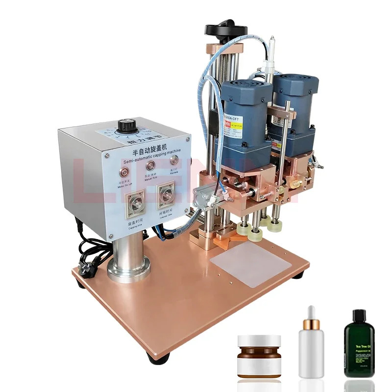 

Best Quality Plastic Bottle Capping Machine Small Tabletop Bottle Can Screw Cap Ropp Capping Machine Semi-automatic