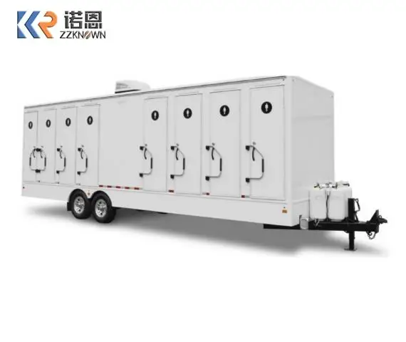 في الهواء الطلق 8 محطات المحمول مرحاض مقطورة VIP فاخرة مرحاض مقطورة المنازل الجاهزة مع دش