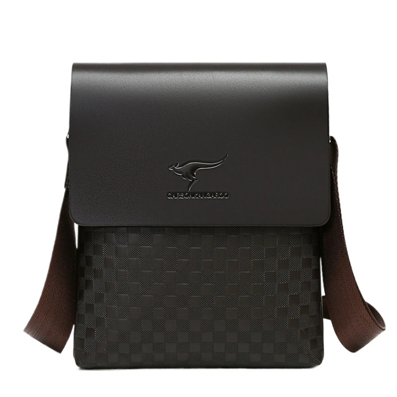 

New Fashionable and Retro Men's Single-shoulder Bag, Large-capacity Business Briefcase, Multi-functional Waterproof Crossbodybag