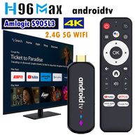 H96 Max Amlogic S905L3 Android TV Stick Quad Core 4K Video WiFi Voice Assistant Remote 2GB 16GB
