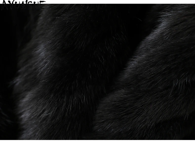 AYUNSUE Real Mink Fur Coat Women Clothes Luxury Fur Coats Female Mink New in Outerwears Winter Jacket Short Style Шуба Женская
