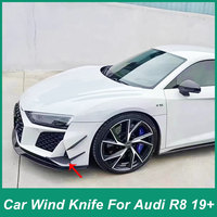 For The New Audi R8 R8 Modified Bry Carbon Fiber Front Wind Knife Air Vent Trim Small Surrounding Front Iip Rear Iip Tail