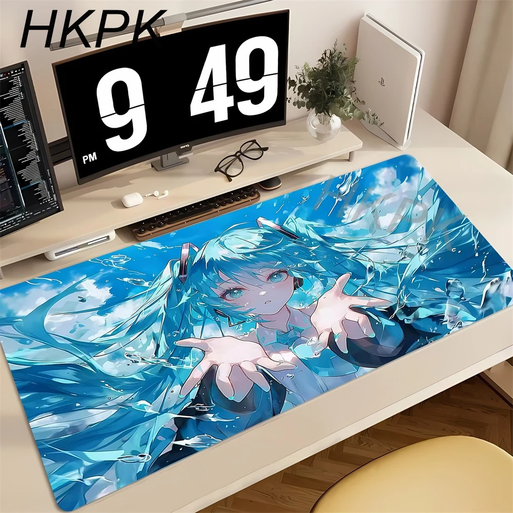 Anime Kawaii Girl Miku Mouse Pad Laptops Office Non-slip Lon