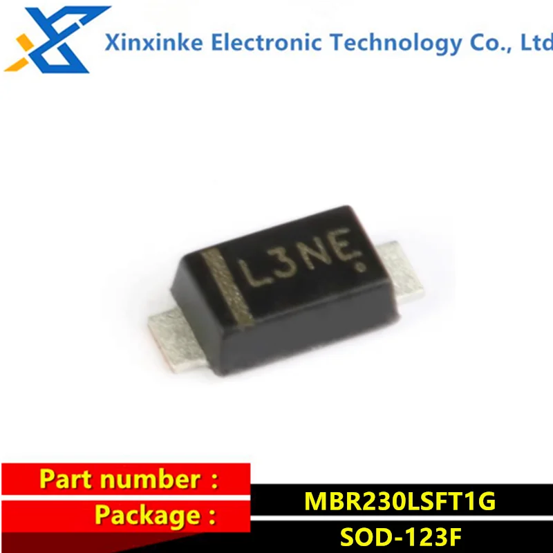 50PCS MBR230LSFT1G Marking：L3NE SOD-123F 30V 2A Schottky Diode