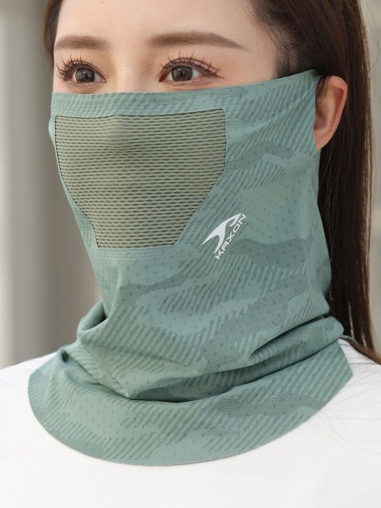 AliExpress NONE Summer Ice Silk Breathable Face Mask For Unisex Outdoor Hiking Cycling UV Sun Protection Face Cover Neck Gaiter Balaclava