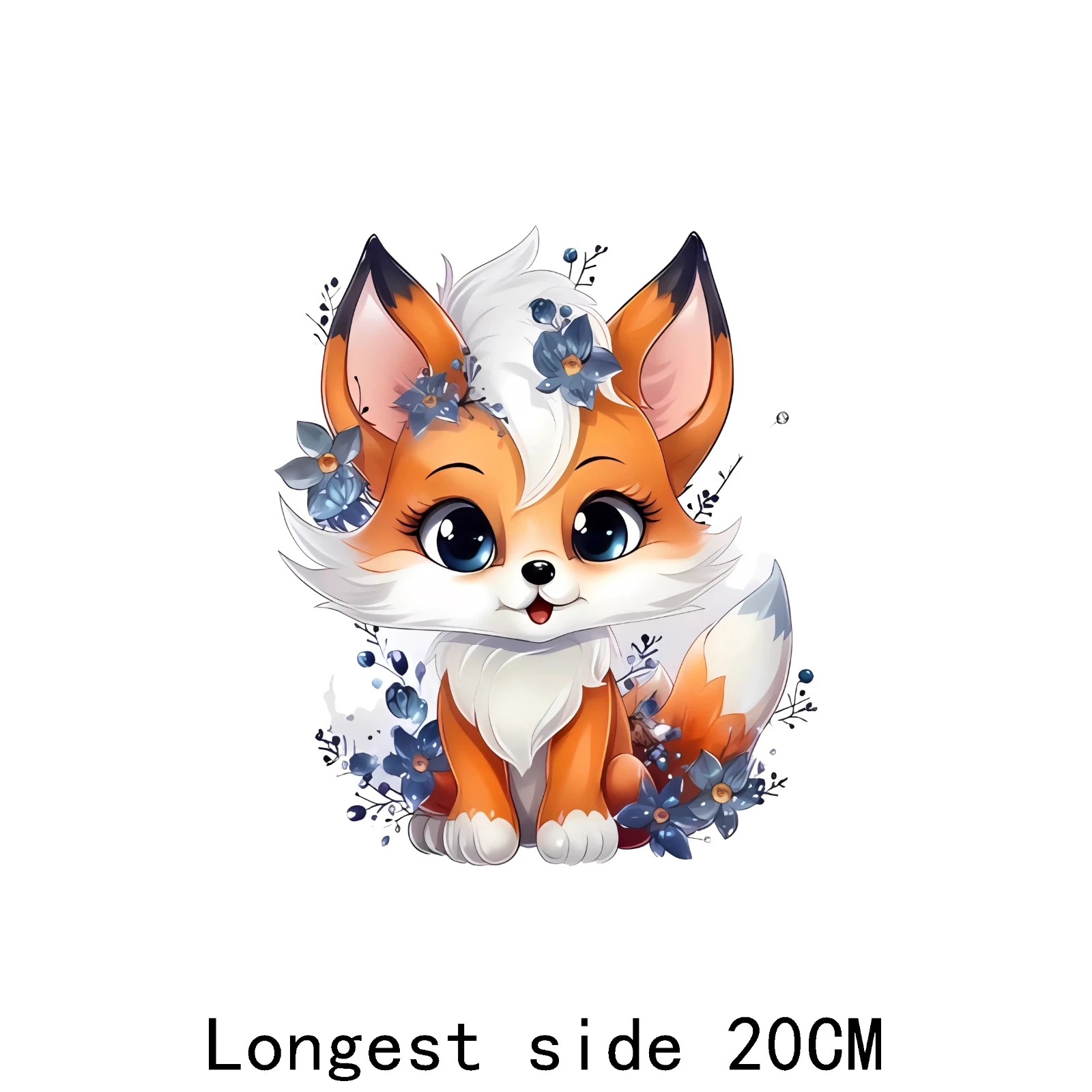 Toppa di trasferimento da stiro con set di animali da 20cm, utilizzata per magliette di fiori fai da te, trasferimento di calore di unicorno di dinosauro di ippopotamo, utilizzata per i bambini