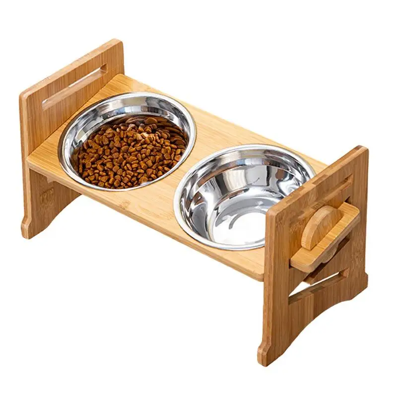 

Elevated Dog Bowls Adjustable Raised Dog Bowl Stand Multifunctional Pet Travel Dishes For Indoor Outdoor Camping Mountaineering