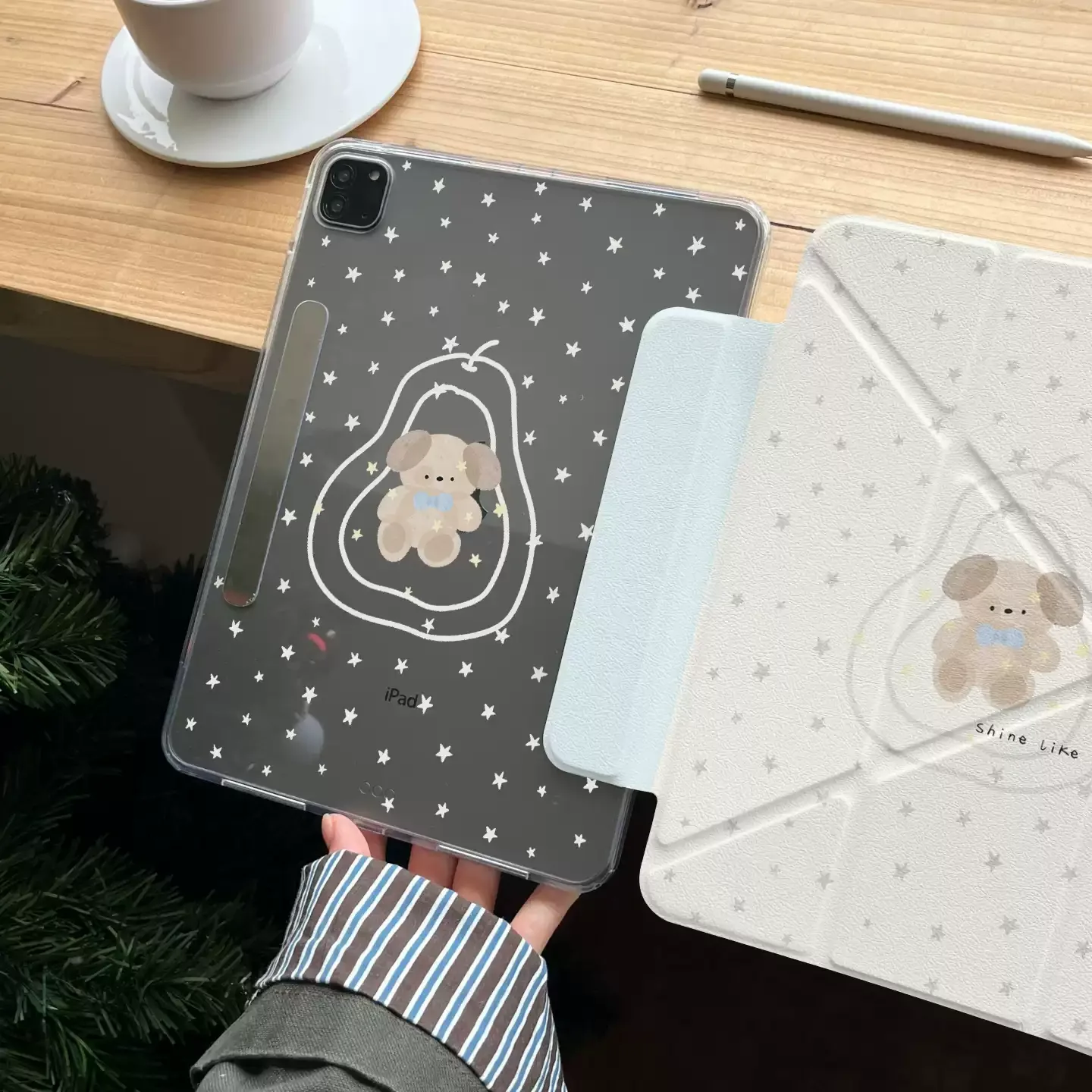 

Чехол Ins Cute Star Pear Bear для планшетов iPad Pro 11, 12.9, 13 (M2, M4, M3, M5), 8.3, 9.7, 10.2 (5/6/7/8/9/10/11-го поколения), Air 2, 3, 4, 5, 6