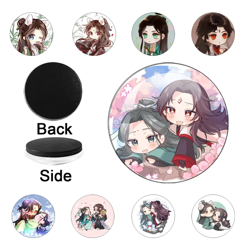 The Scum Villain Self Saving System Anime Q-version Shen Qingqiu Luo Binghe Magnetic Refrigerator Sticker Note Holder Home Decor