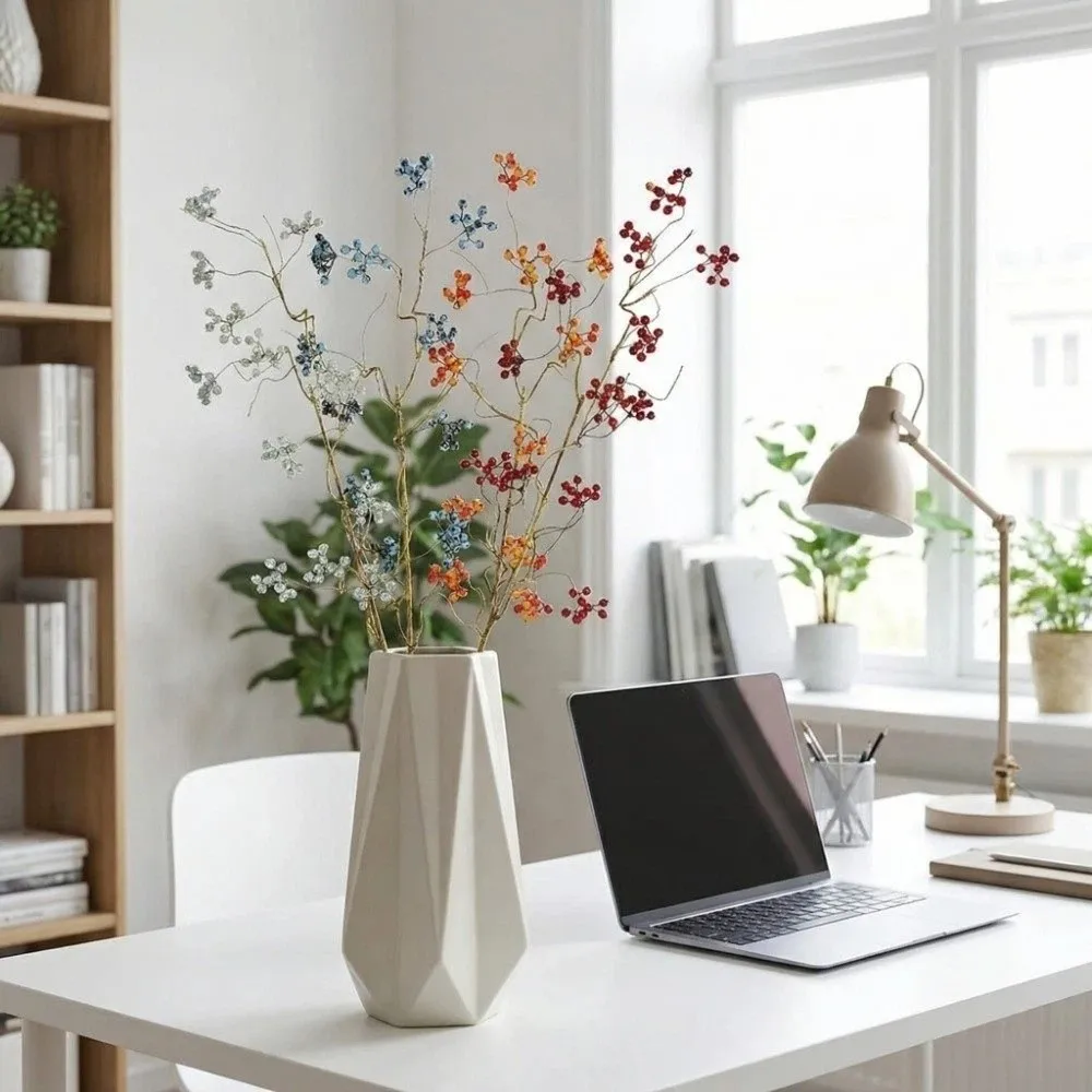 

Faux Good Luck Fruits Artificial Foam Berries Branch Luxury Fruits Flower Simulation Fruit Tree Realistic Elegant