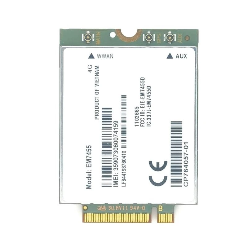 

X6HB EM7455 LTE Wireless Networking Card For Robotics USB Adapter Energy Efficient Miniature Size Wide Platform Compatibility