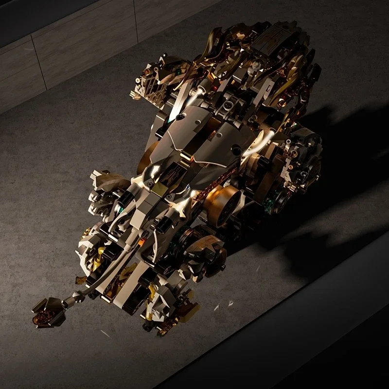 الإبداعية الميكانيكية الأسد الحيوان اللبنات نموذج MOC نمط الجمعية الطوب التعليمية الجذعية كيت DIY بها بنفسك هدايا للأطفال