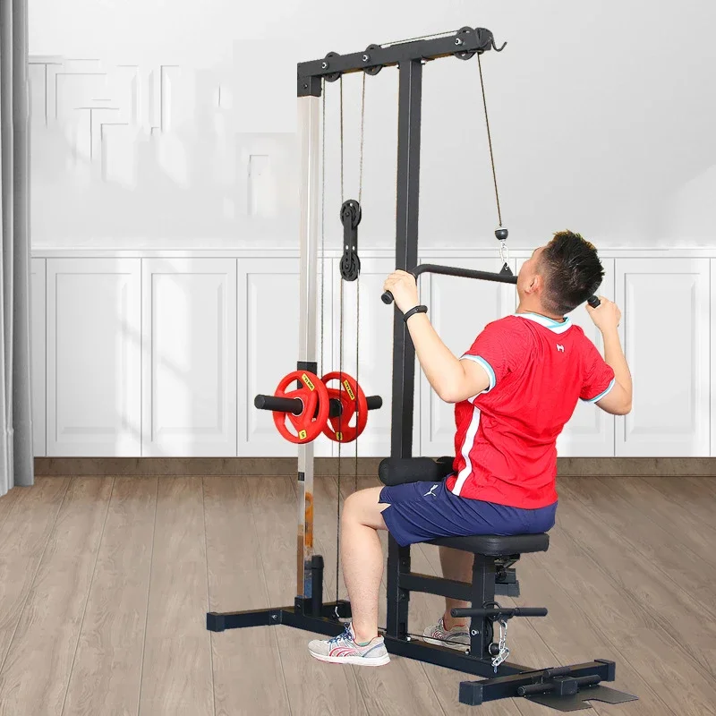 Hot sale Home Gym Multifunctional Workout Station Lat Pull Down Machine With Seat And Low Row Cable Machine