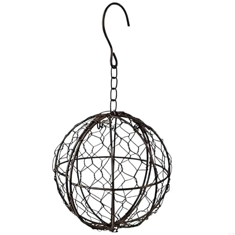 Metal Birdhouse Bird Nesting Materials Holder For Garden Weatherproof Design Promotes Wild Bird Nesting And Breeding 37JD