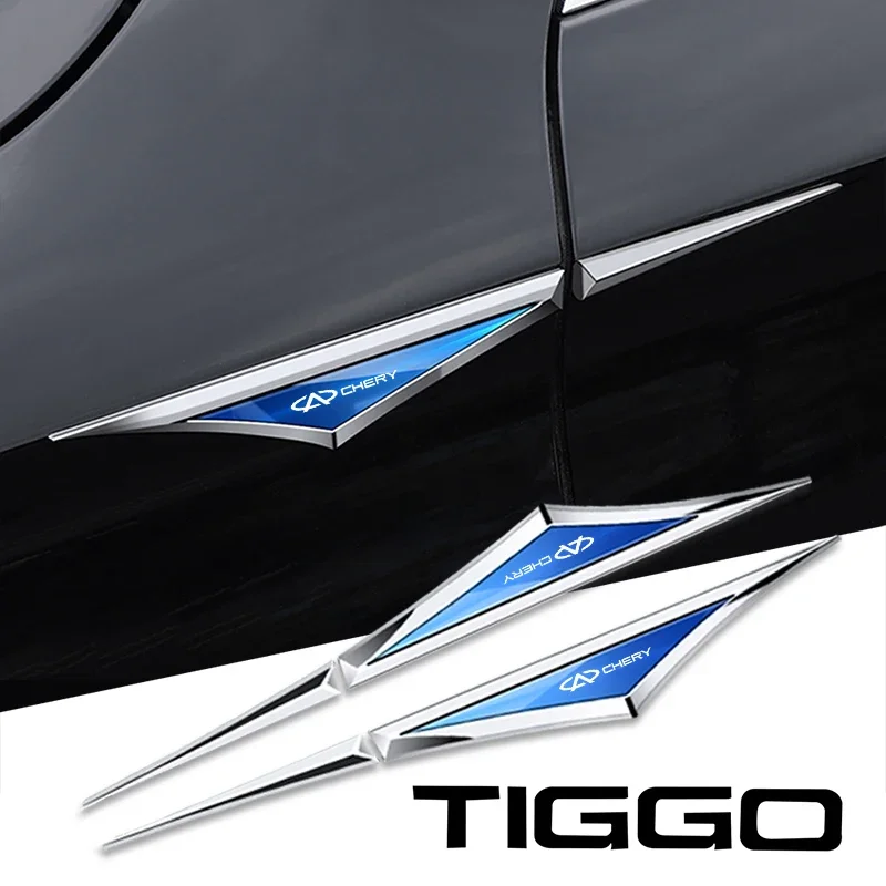 

2pcs 3d alloy car stickers car accsesories accessory for Chery qq tiggo 3 5 7 8