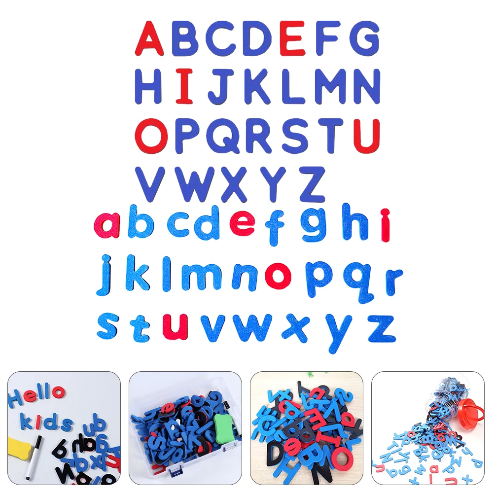

EVA Uppercase Alphabet Fridge Magnets Set Magnetic Letters for Kids Learning English Words Refrigerator Stickers Display Photos