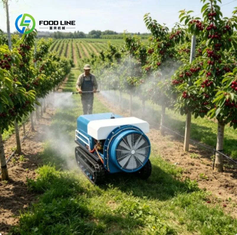 Custom  Control Crawler Power Sprayer Remote-controlled Sprinkler for Orchards, Farms, Lawns