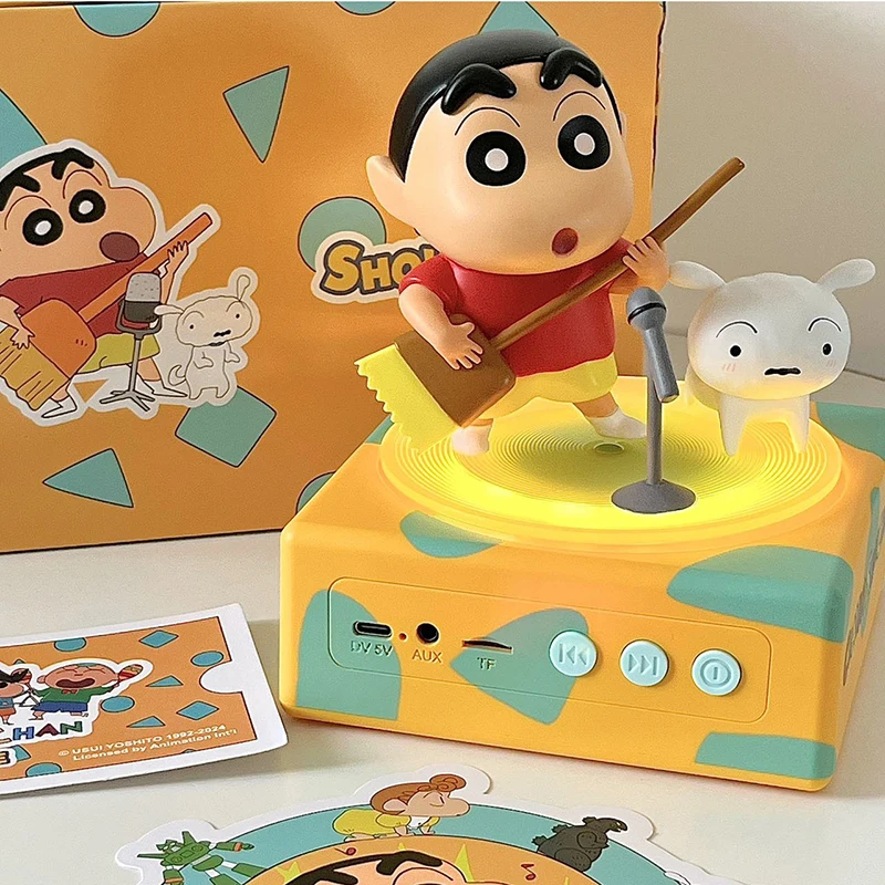 Hot Crayon Shin-Chan Bluetooth Loudspeaker Anime Figurine Kawii Little Girl'S Best Friend Birthday Xmas Gift Decor Sound Desktop