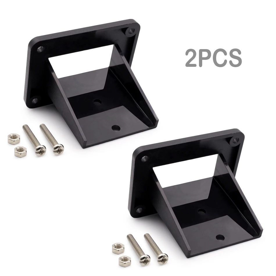 2Pcs For SB50A 600V Socket Panel Bracket With Screw 2 PIN 50A 600V Plug Connector Flush Mount Bracket Panel Cover Panel