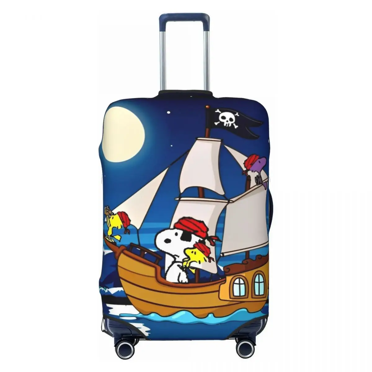 Sanrio Snoopy Woodstock With Friends Suitcase Cover Business Holiday Practical Luggage Supplies Protector