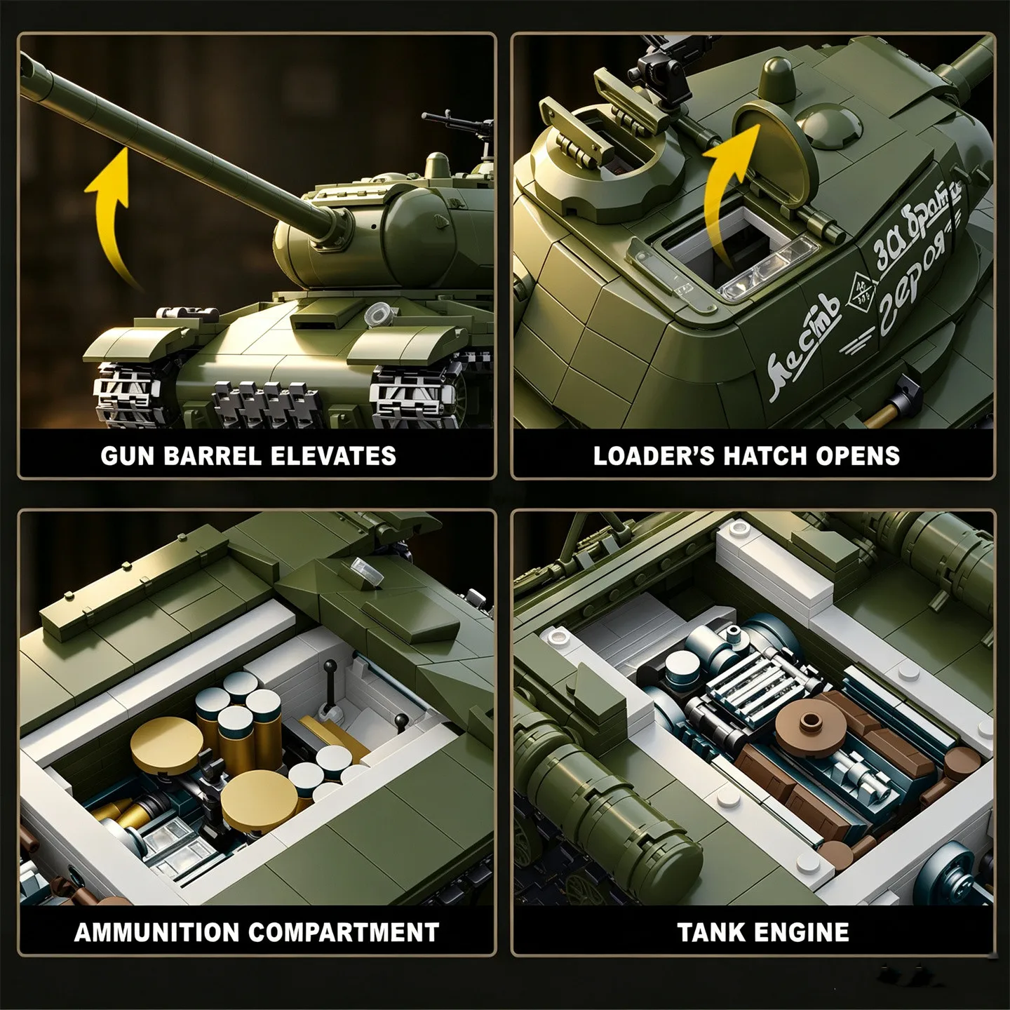 Tanque pesado soviético IS-2 t - Model Kit Armored Core reseña y precio