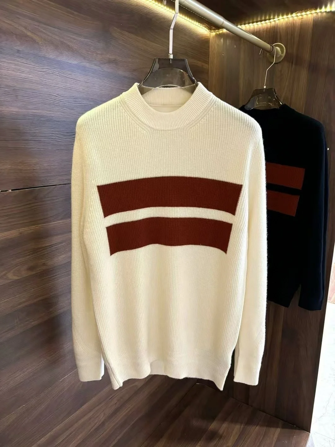 

Итальянский мужской свитер Thiened Pure Camere, зимний теплый круглый вязаный свитер Ne, облегающий повседневный повседневный спортивный свитер