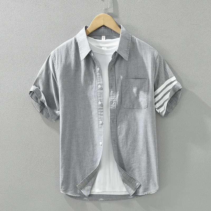 

Luxury Men's Clothing Oversize Shirt Linen and Cotton Shirts Man T-shirt Beach Tiki Korean Popular Clothes Hawaiian Short Sleeve