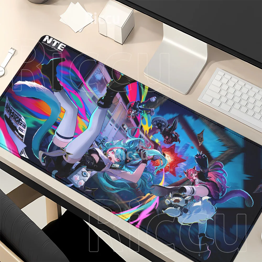 HD Printing Mouse Pad NTE Neverness to Everness kawaii Anime girl Gaming Keyboard Mousepad PC Office 400x900mm overlock Desk Mat