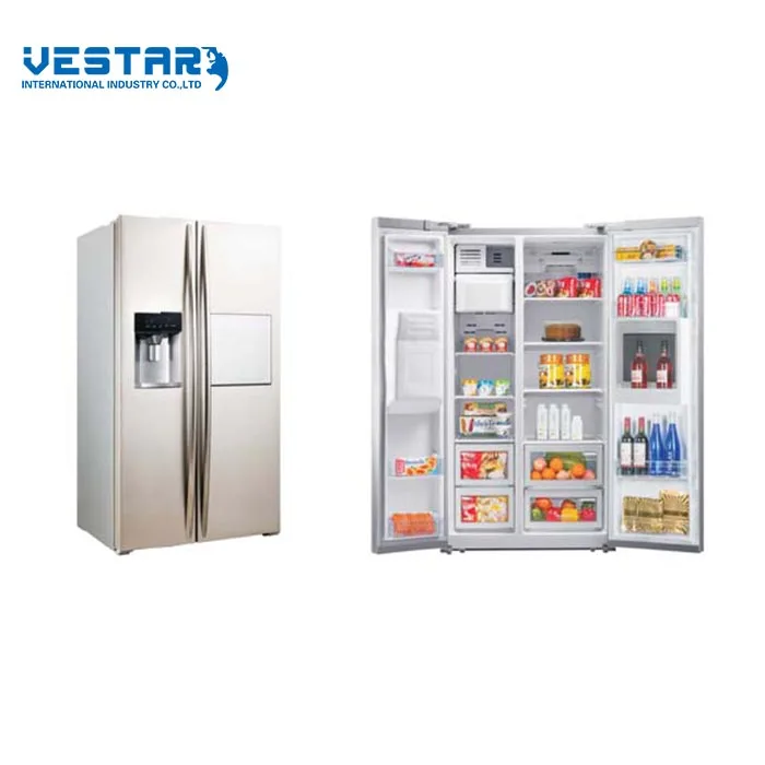 Hot Selling Customized LOGO Home Appliance Double 2 Doors Side by Side Door in Door Refrigerator with CE/CB