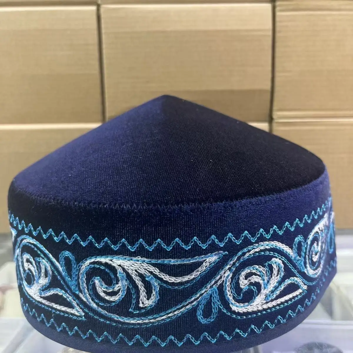 Muslim Caps For Men Colthing Cotton Hat Turkey Kufi Islamic Kippah Jewish Dubai Arab Autumn Winter 03674 view 4
