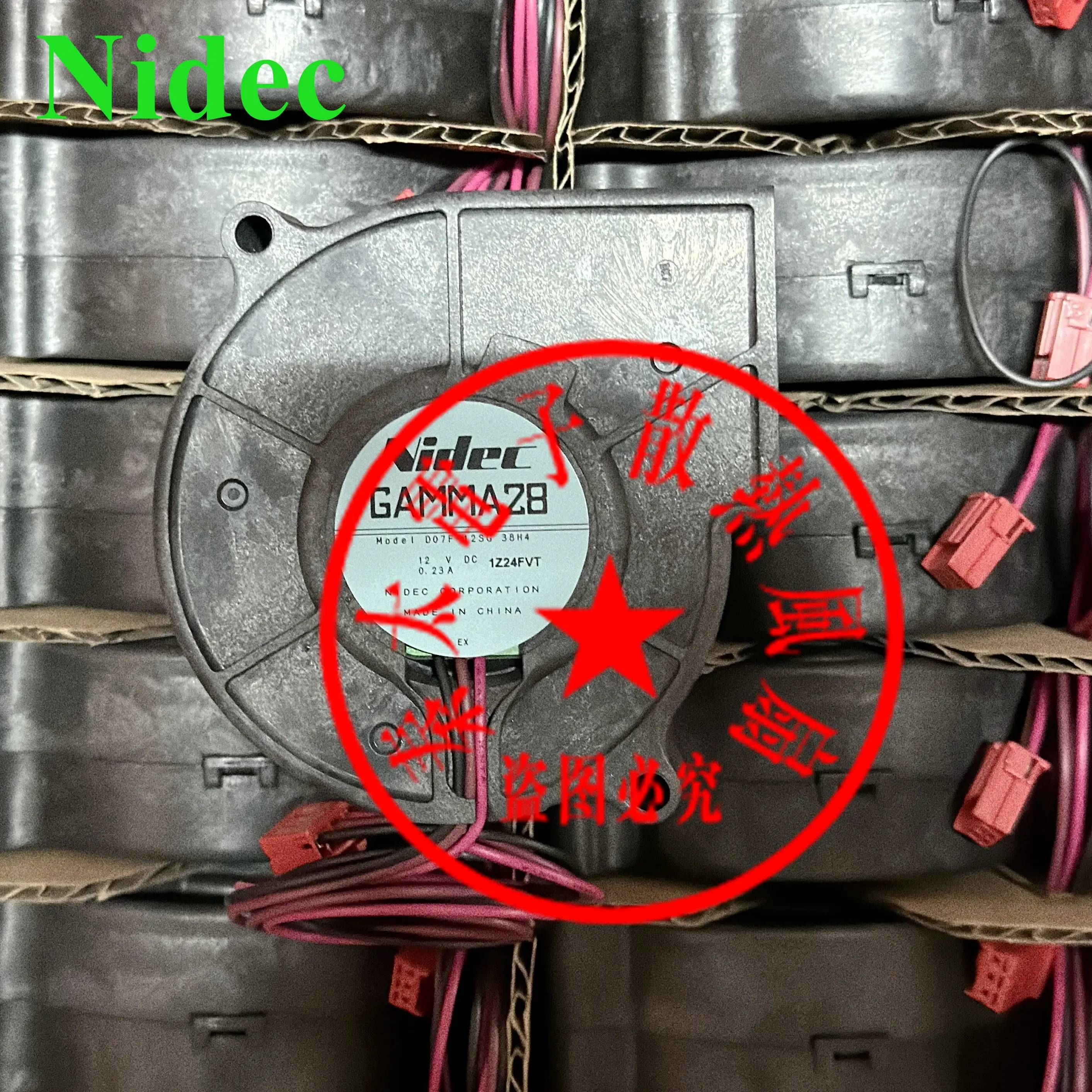 

Ltsf For Nidec D07F-12SG DC 12V 0.23A 75x75x30mm 2-Wire Server Cooling Fan 7cm