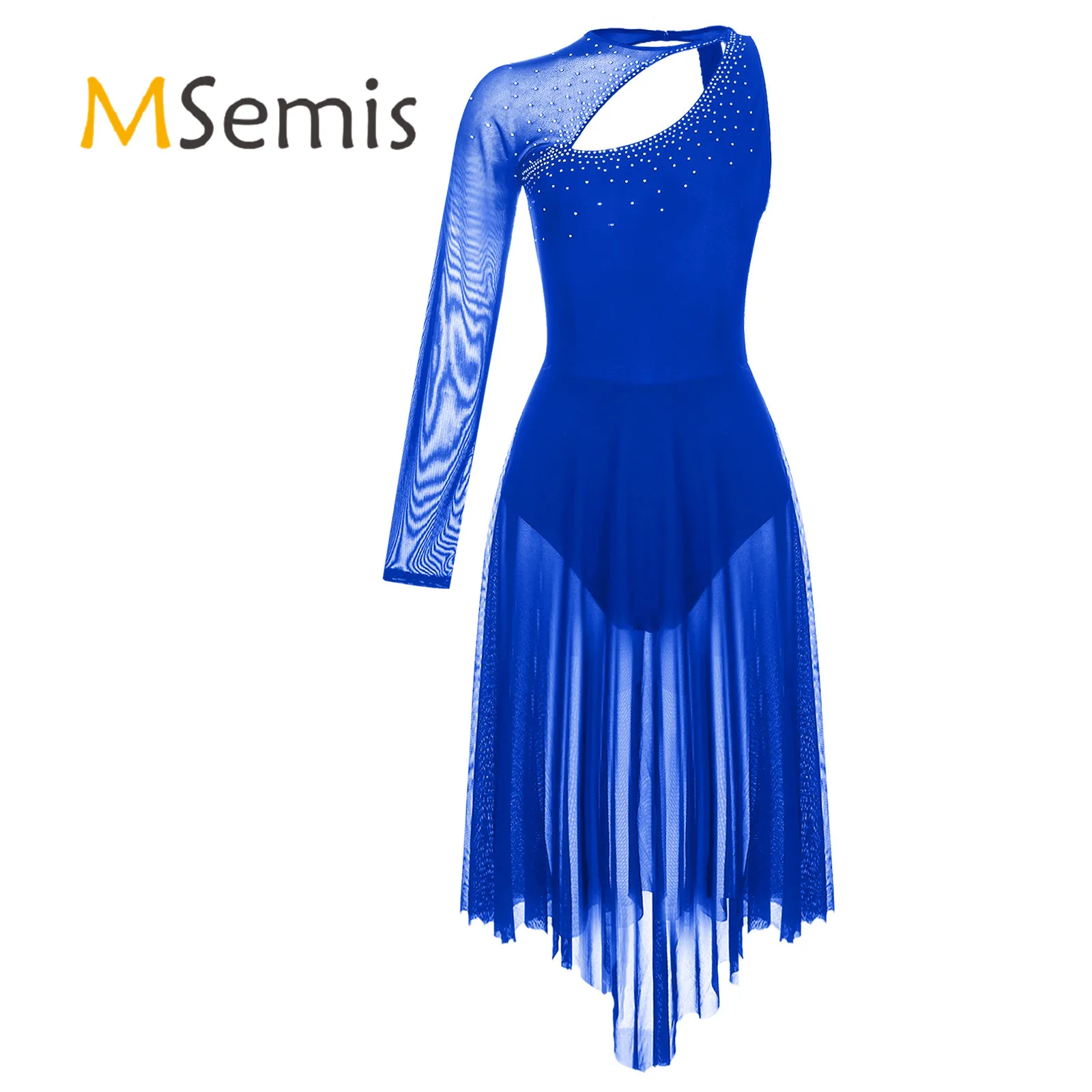 

Женское гимнастическое трико, платье для фигурного катания на коньках, костюм с блестками, трико с вырезом, платье, Lyrical балетные джазовые танцевальные платья