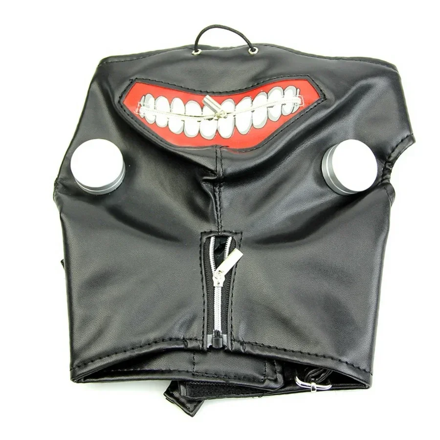Cosplay Tokyo Ghoul Kaneki Ken Verstelbare Rits Maskers Pu Leather Cool Masker