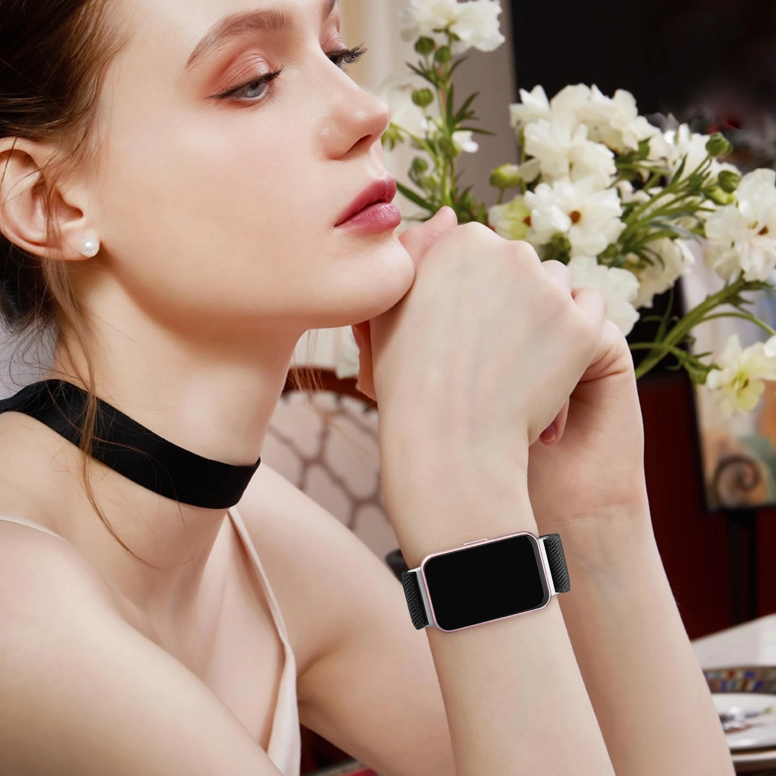 Nylon-Schlaufenarmband für Samsung Galaxy Fit 3, verstellbares elastisches Armband, Uhrenarmband für Samsung Galaxy Fit 3 Band Correa Zubehör – Detail 7