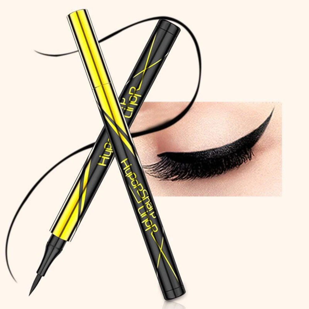 Zwarte Vloeibare Eyeliner Waterdichte Langdurige Eyeliner Potlood Snel Drogen Niet Bloeien Natuurlijke Eyeliner Vloeibare Pen Cosmetische Hulpmiddelen