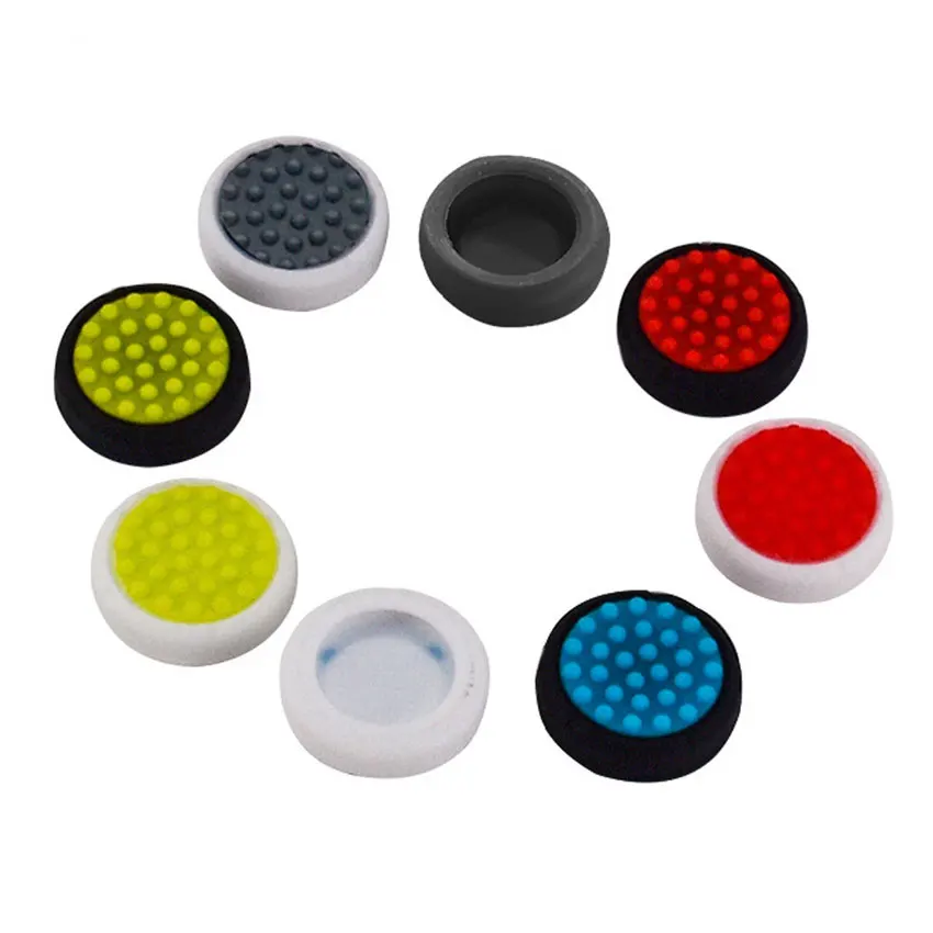 JCD 2 Pieces Anti-Skid Anti-slip Silicone Thumb Stick Grip Cover Joystick Caps For PS4 PS5 For Xbox One Series X S Controller