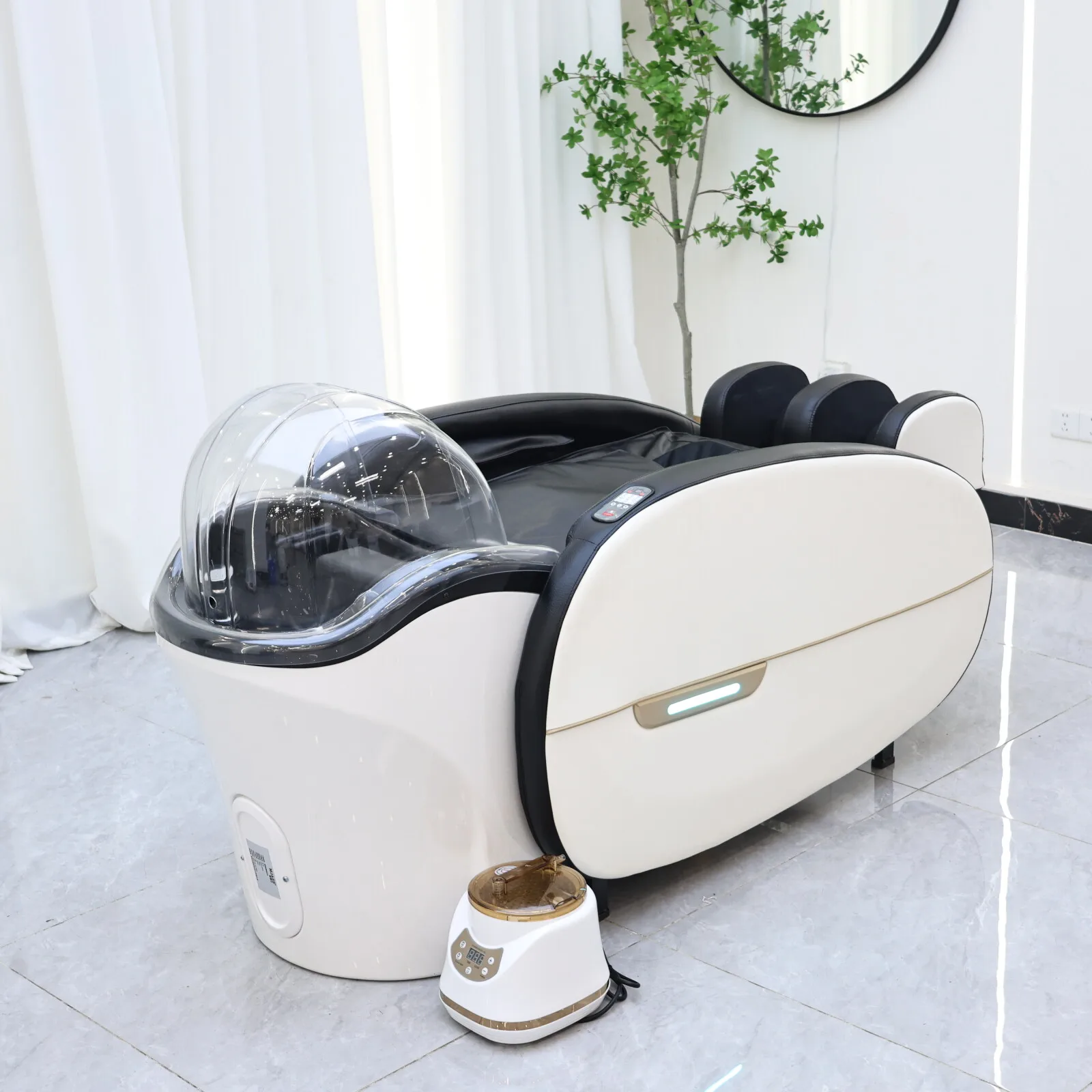 

Affluent Area Electric Massage Bed Hair Was Beds Shampoo Bed for High-end Hairdressing Hair Salon Services Commercial Furniture