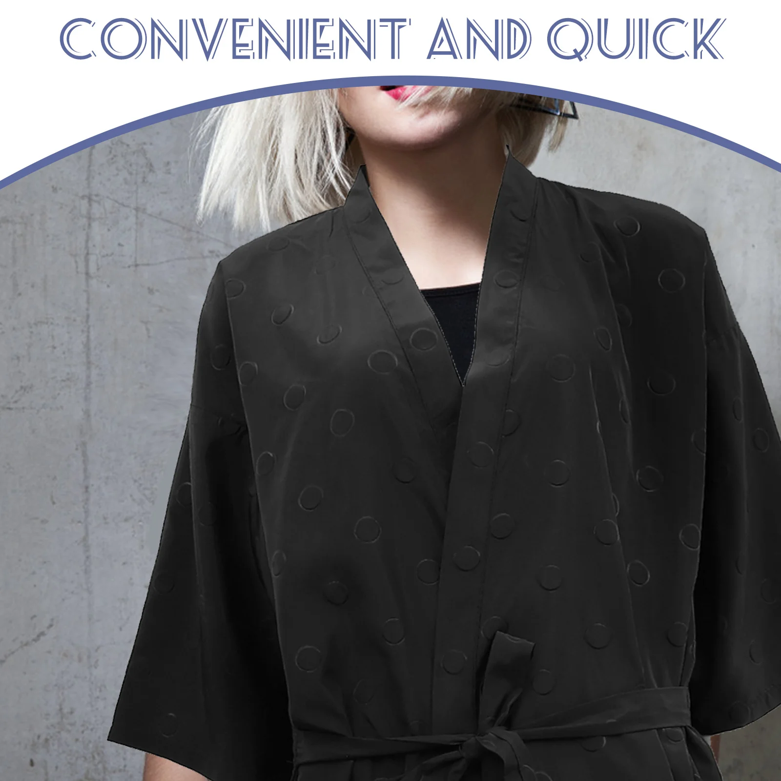 

Платье для парикмахерской, стильный халат для клиентов для взрослых, защита для стрижки волос, окрашивания, легкий, легко сохнет