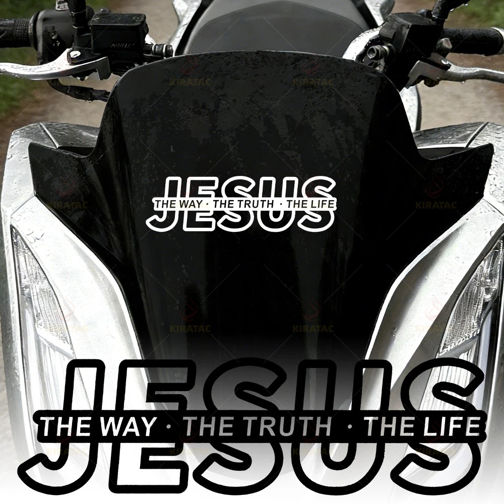 1PC JESUS THE WAY THE TRUTH THE LIFE Motocycle Stickers for DIY Motorbike Fairing Self-adhesive Fender Fuel Tank Vinyl Decals
