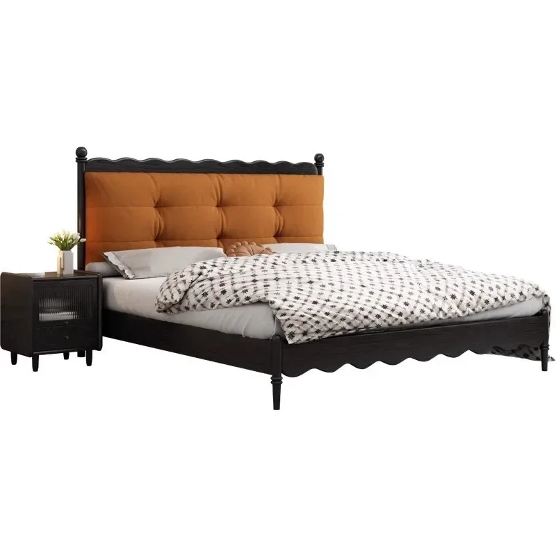 

Full solid wood master bedroom bed