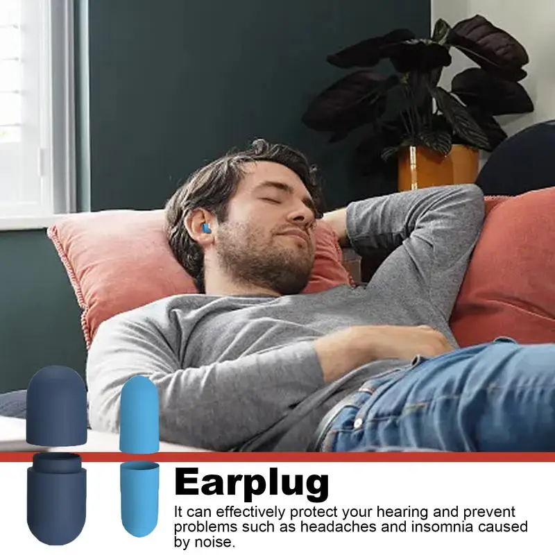 2024 schall dichte schlafende Ohr stöpsel Ohr stöpsel für den Schlaf Spezielle weiche, langsam zurückprallende Schwamm-Ohr stöpsel Anti-Lärmschutz-Ohr stöpsel
