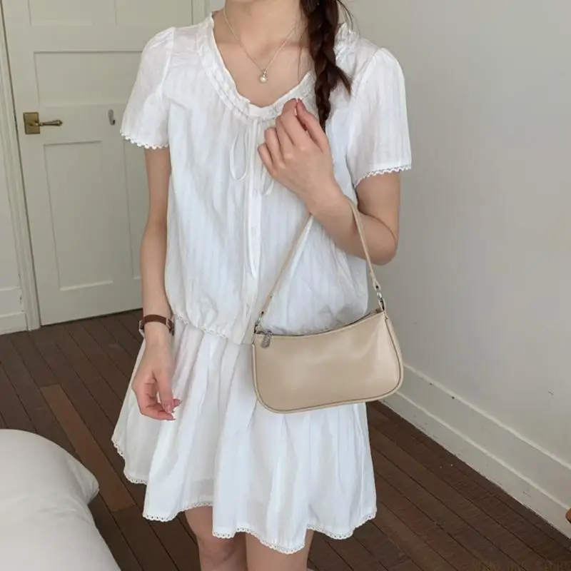 

X90D PU Underarm Bag Fashionable Crossbody Bag Lightweight Shoulder Bag for Daily Use