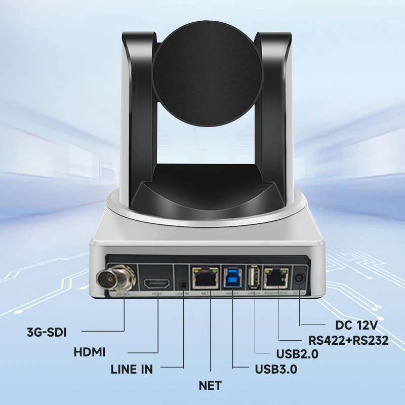 4K 1080P NDI Conference Camera PTZ Video Live Streaming SDI HDMI USB IP POE 10X 20X zoom for Church NetMeeting Broadcast Youtube