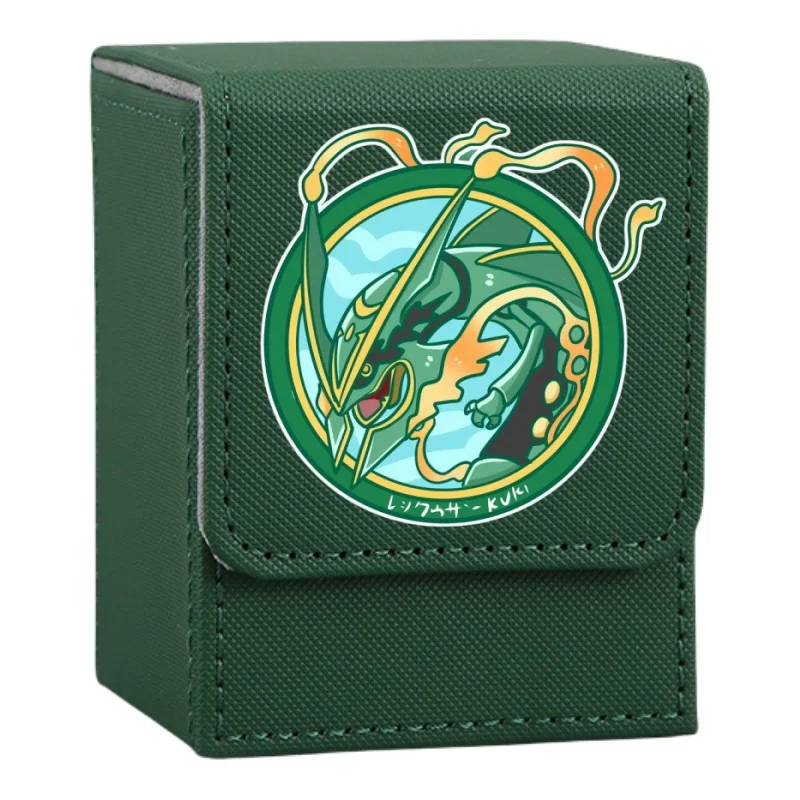 Rayquaza Card Case Lucario Groudon Kyogre Latias Latios Ptcg Diy Quality Leather Action Toy Figures Game Collection Storage Box