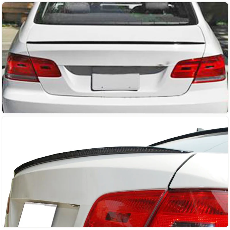 

Задний спойлер багажника из углеродного волокна, крылья для BMW E92 M3 Coupe 2-дверный 2007-2013, гоночный задний спойлер, комплект багажника, крыла, губ, кузов