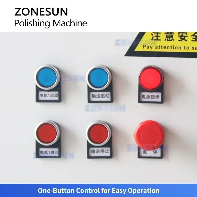 Zonesun Stainless Steel Polishing Machine Metal Polishing Equipment Metal Buffing Machine Metal Buffer Polisher ZS-P600