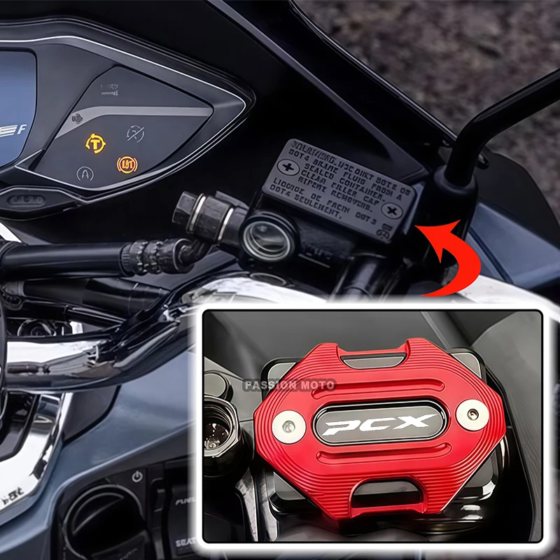 

Крышка бачка переднего тормозного жидкостного резервуара с ЧПУ для мотоциклов HONDA PCX 160 150 125 PCX160 PCX150 PCX125, аксессуары