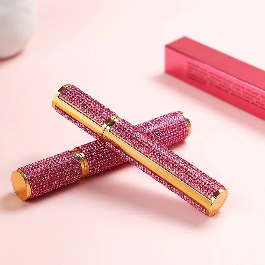 Custom Pink Diamond Tube Mascara Long-wearing Waterproof Thick Curling Eyelash Extension Black Mascara Non-smudged Makeup Bulk