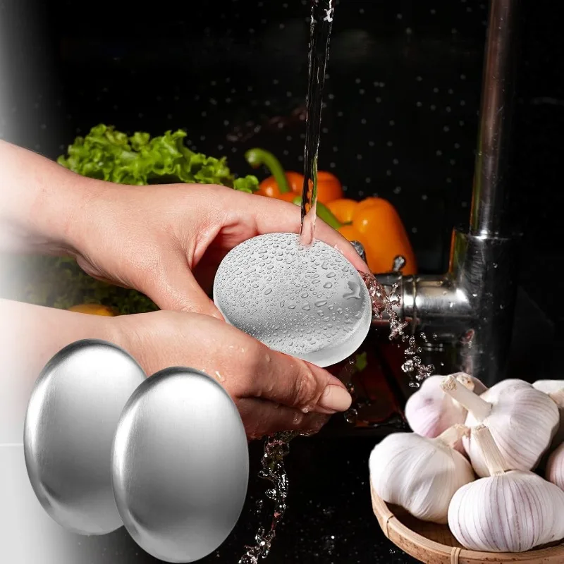 

1-10PCS Stainless Steel Odor Eliminator Soap Bar Hand Deodorizer for Kitchen Bathroom Fish Onion Garlic Smell Removal Tool